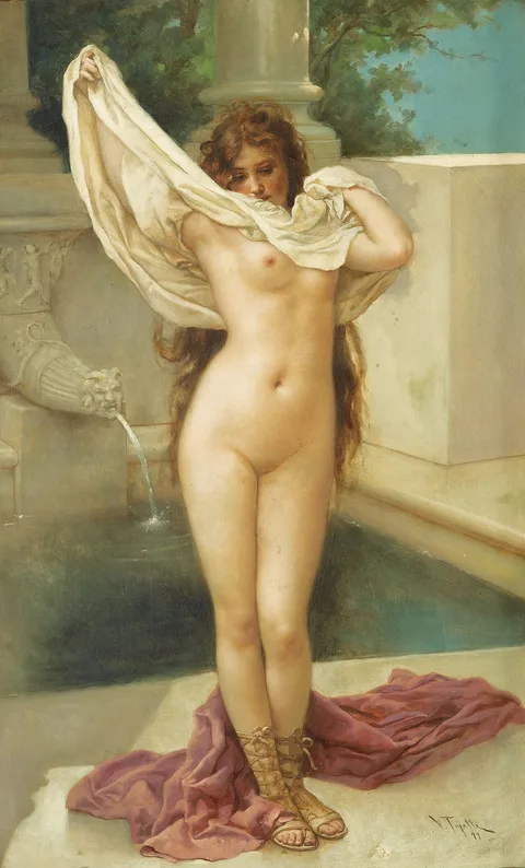 Virgilio Tojetti, Bath time