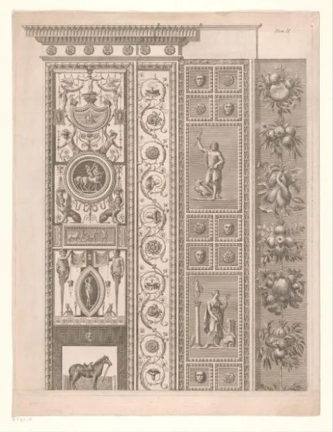 Giovanni Ottaviani, Bovenste deel van decoratieve pilaster