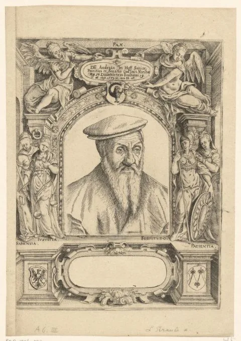 Lorenz Strauch, Portret van Andreas Imhoff