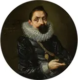 Lorenz Strauch, Two-sided portrait of Johann Christoph Oelhafen (obverse).