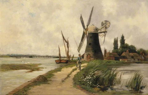 Clement Lambert, The Mill beside the Stream