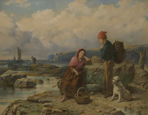 Isaac Henzell, Fisher Folk on the Rocks