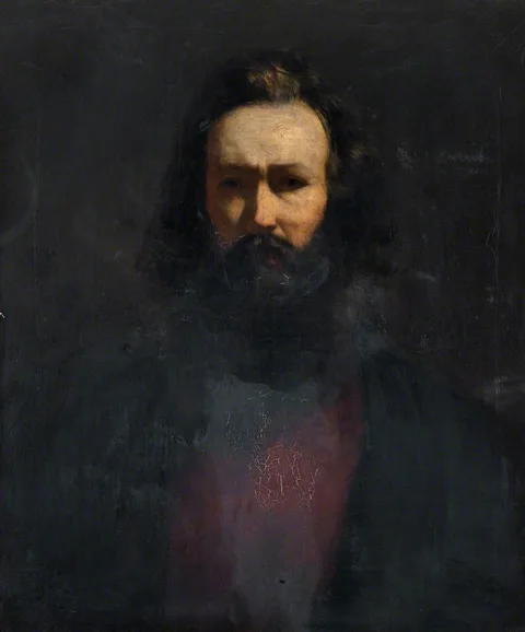 John Blake McDonald, Portrait of an Unidentified Bearded Gentleman, 'B' (possibly a self portrait by John Blake McDonald)