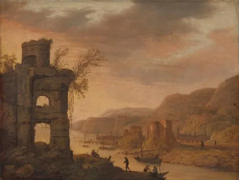 Dirck Verhaert, River Landscape