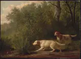 Thomas Hewes Hinckley, Landscape with Dogs