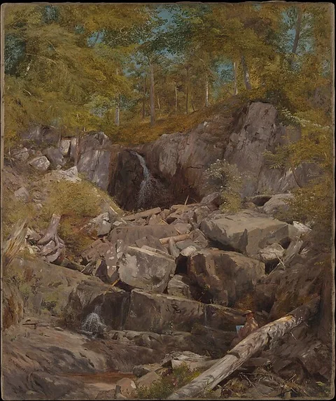 John Henry Hill, A Study of Trap Rock (Buttermilk Falls)