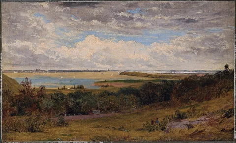 John Henry Hill, Study for "View of New York City from New Jersey"