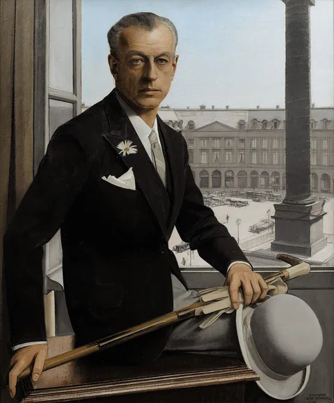 Bernard Boutet de Monvel, Self-portrait, Place Vendôme.
