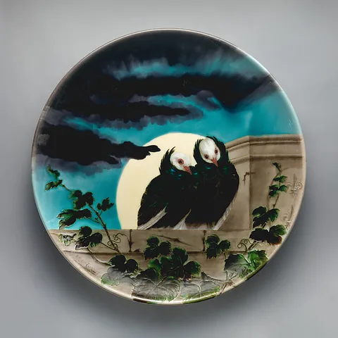 Joseph Théodore Deck, Charger with birds