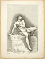 A la Manera de Jean-baptiste Perronneau, Title-page and page 40, from Second Livre de Figures d'Academies Gravées en Partie par les Professeurs de l’Académie Royale