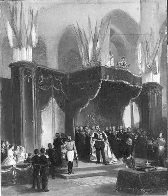 Herman ten Kate, Anno 1849. Coronation of king Willem III in the Nieuwe Kerk
