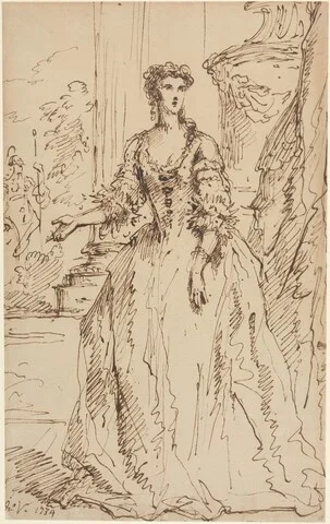 John Vanderbank, Portrait of a Standing Lady