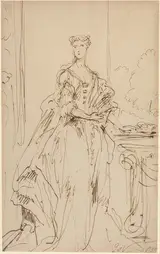 John Vanderbank, Portrait of a Standing Lady