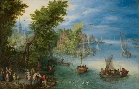 Jan Brueghel d.Ä., River Landscape