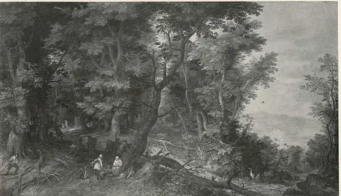 Jan Brueghel d.Ä., Forest Landscape (The Rest on the Flight into Egypt)