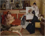 Alfred Emile Leopold Stevens, In the Studio