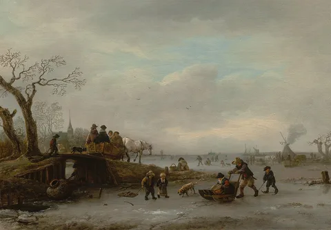 Isaack van Ostade, Ice Scene