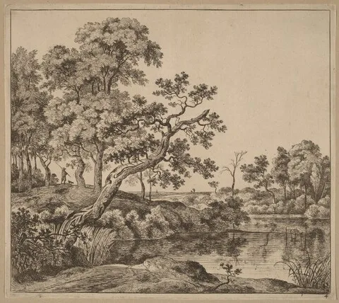 Jan Hackaert, Landscape with a Bending Tree