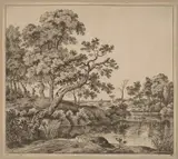 Jan Hackaert, Landscape with a Bending Tree