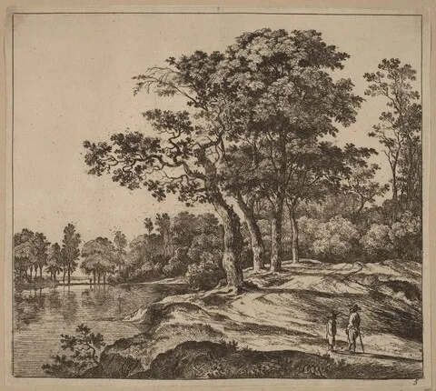 Jan Hackaert, Landscape with Four Trees