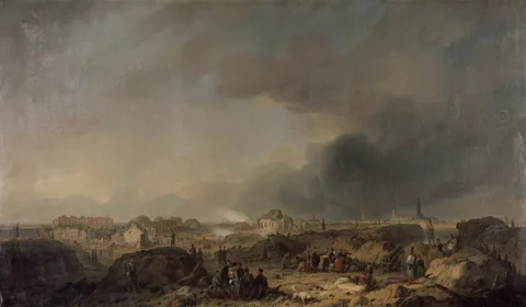 Ferdinand de Braekeleer, The Antwerp Castle after the Bombardement in 1832