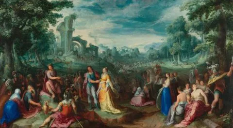 Karel van Mander, The Continence of Scipio. On the verso: Allegory on Nature