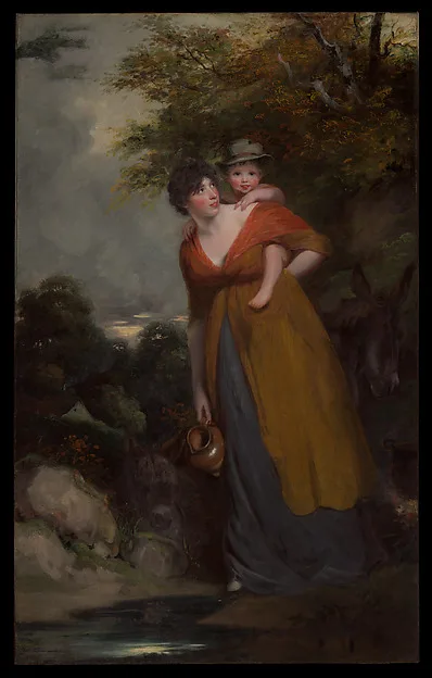 Sir John Hoppner, Mrs. Richard Brinsley Sheridan (Hester Jane Ogle, 1775/76–1817) and Her Son (Charles Brinsley Sheridan, 1796–1843)