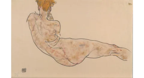 Anton Emanuel Peschka, Female Nude from Behind