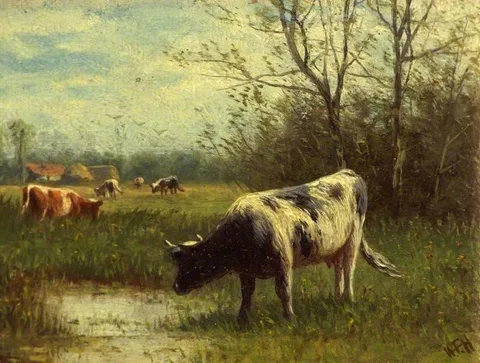 William Frederick Hulk, Cattle by the Water's Edge