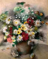 Paul-Elie Gernez, Dahlias et marguerites