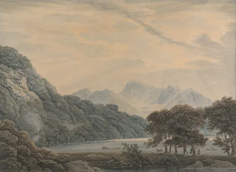 Thomas Sunderland, The Head of Ullswater, With the Lodge of Patterdale on the Left