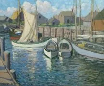 Louise Upton Brumback, At the Wharf, Cape Ann, Massachusetts