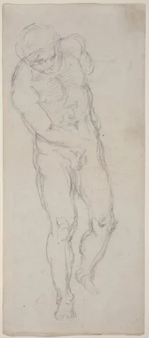 Michelangelo, Male Nude [recto]