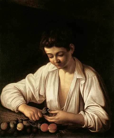 Caravaggio, Boy Peeling Pears