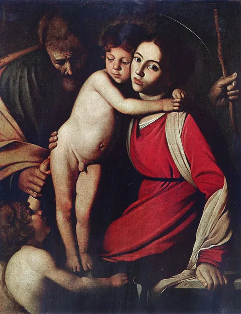 Caravaggio, The Holy Family with Child Saint John