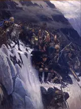 Vasily Surikov, Suvorov Crossing the Alps in 1799