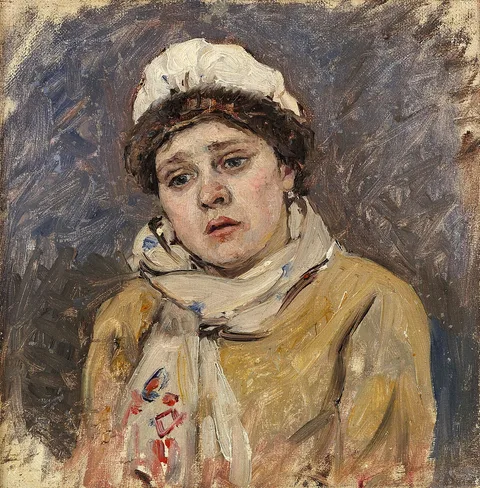 Vasily Surikov, Wife of the bearded archer (Etude for the picture morning of the execution of the Strelitz," 1881)"