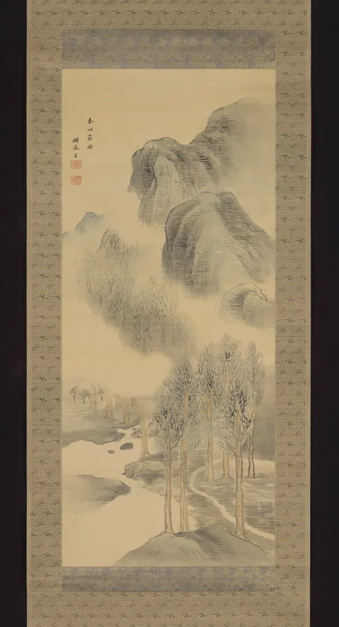 Yosa Buson, Spring Mountain, Passing Rain