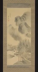 Yosa Buson, Spring Mountain, Passing Rain