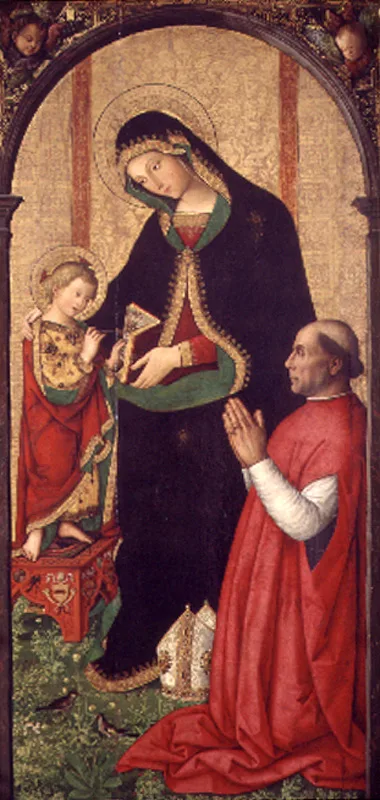 Pinturicchio, Madonna with Writing Child and Bishop