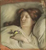 Ford Madox Brown, The Convalescent (A Portrait of the Artist's Wife)