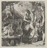 Ford Madox Brown, Joseph's Coat, from "Dalziels' Bible Gallery"