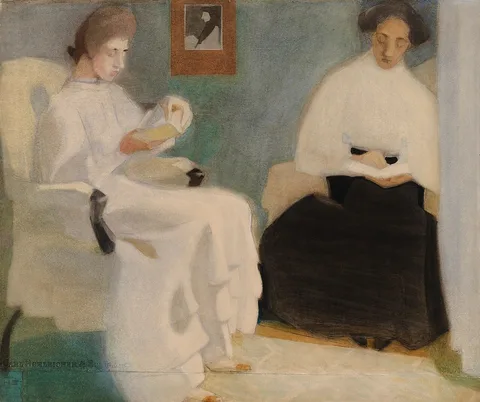 Helene Schjerfbeck, Girls Reading