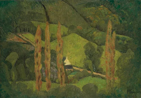 Paul Sérusier, Paysage vert, Vallée de Châteauneuf