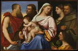 Sebastiano del Piombo, Madonna and Child with Saints and Donors