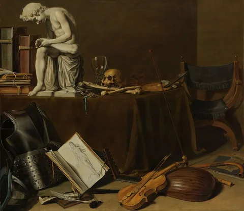 Pieter Claesz, Vanitas Still Life with the Spinario