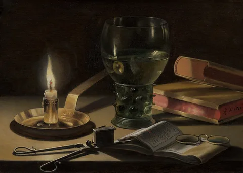 Pieter Claesz, Still life with a lighted candle