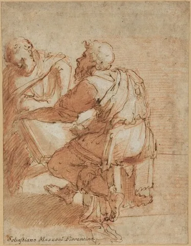 Domenico Beccafumi, Study for "The Four Doctors of the Church"