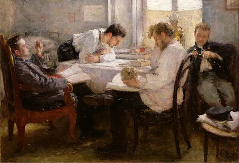 Leonid Pasternak, The Night before the Exam