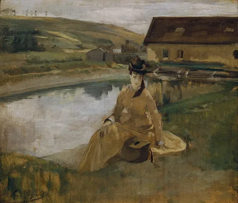 Eva Gonzalès, Am Wasser (At the Water)